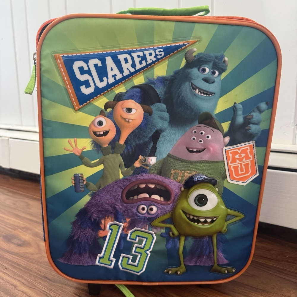 Monsters Inc Rolling Bag Travel Luggage Disney Pixar